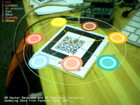 Porthole, by Pachube, augmented reality app to visualise realtime data