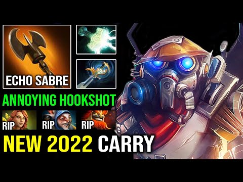 NEW 2022 Offlane Carry Clockwerk Echo Sabre | 100% Counter Everyone with Annoying Hookshot Dota 2