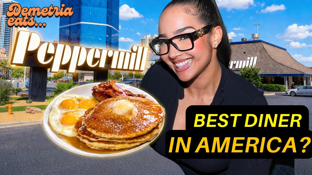 Is This the BEST Diner in America? (Peppermill Review) | Demetria Eats