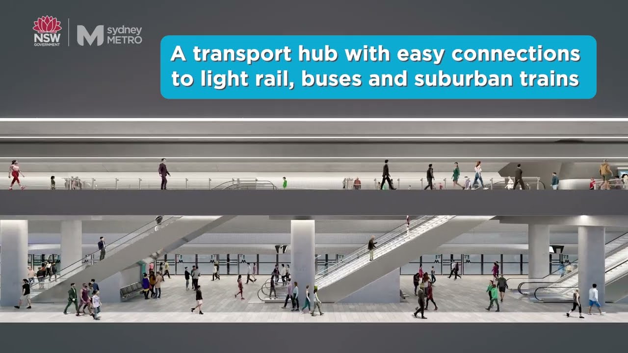 Video thumbnail for Sydney Metro: Concept plans for Hunter Street metro precinct revealed