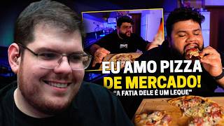 CASIMIRO REAGE: PROVANDO PIZZAS CONGELADAS DE MERCADO - THIAGO QUATROQUE | Cortes do Casimito