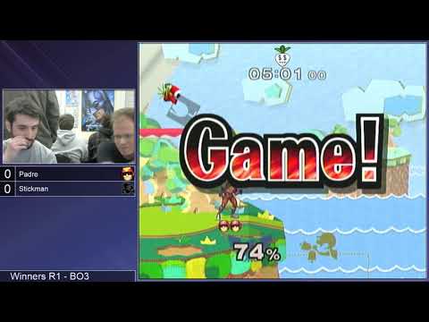 SSS 11.4 SSBM - Padre (C. Falcon) vs. Stickman (Mr. Game & Watch) - Melee WR1