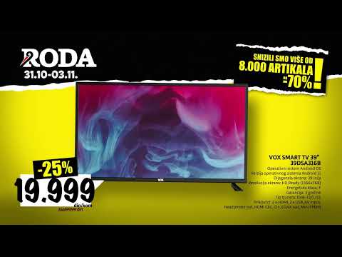 Roda | Popust na tehniku do 70%   31.10 - 03.11.2022.