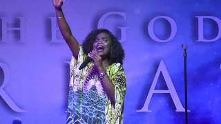Victoria Orenze Worships at Gods Favourite House. Lagos