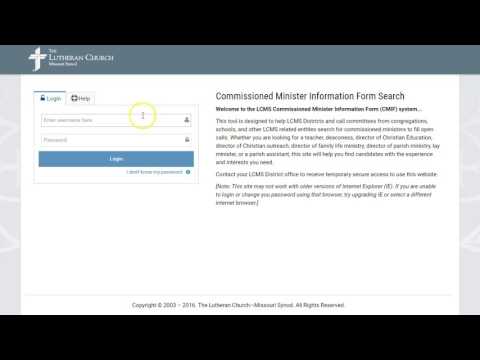 CMIF Login Training - All Users