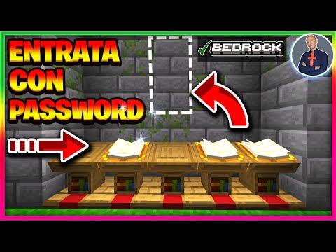 COME FARE UN PASSAGGIO SEGRETO CON PASSWORD SU MINECRAFT (PS4 SWITCH XBOX PE BEDROCK) CON IL LEGGIO
