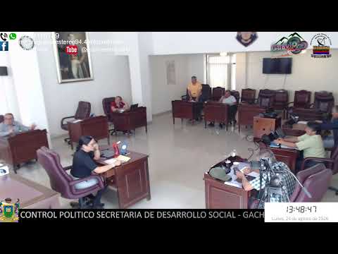 SESION CONCEJO MUNICIPAL - CONTROL POLITICO SECRETARIA DE DESARROLLO SOCIAL - GACHETA CUNDINAMARCA
