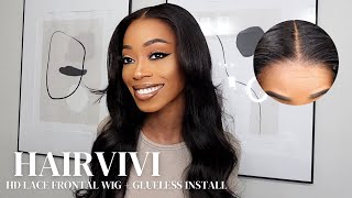HAIRVIVI HD FRONTAL WIG | EASY EVERYDAY WIG FOR BEGINNERS | PRE BLEACHED + PRE PLUCKED | 2023