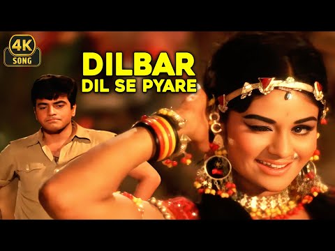 Dilbar Dil Se Pyare 4K ❤ | Caravan | Lata Mangeshkar | Superhit Song | Jeetendra | Aruna Irani