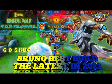 BRUNO BEST BUILD IN 2021| TOP GLOBAL BRUNO Jan. | RANK | MOBILE LEGENDS
