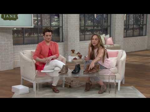 Earth Leather Multi-strap Peep-toe Booties - Vela on QVC