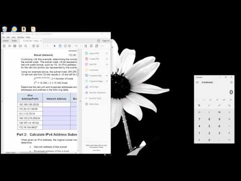Chapter 8 Subnetting Lab for CIS 175