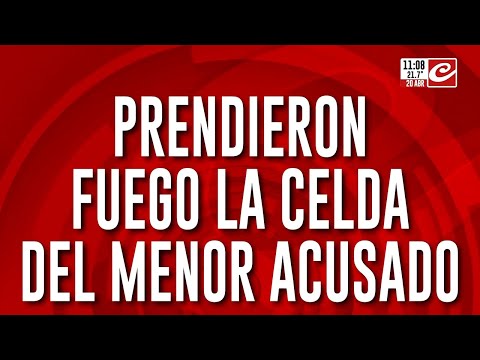 Masacre en la escuela de Santa Fe: incendiaron la celda del menor detenido