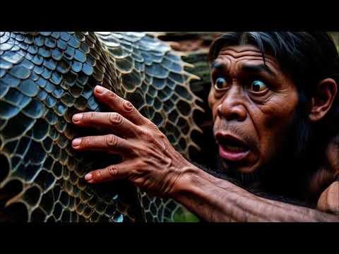 Cavemen vs. 50-Foot Titanoboa! Who Wins? 🐍🔥
