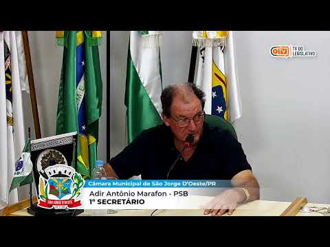 36ª sessão ordinária câmara municipal de vereadores de São Jorge D'Oeste