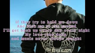 Jason Chen- Music Never Sleep (Lyrics)