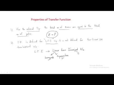 Transfer Function | Properties | Control Systems | Lec 5