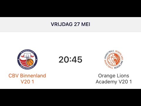 CBV Binnenland V20-1 vs Orange Lions Academy V20-1 | 27-05-2022