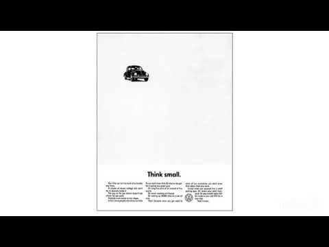 Still from a video about Think Small (Volkswagen, 1959)