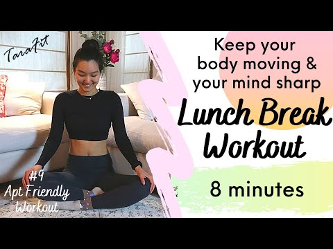 8 Min Lunch Break Full Body Workout🔥 (no equipment, no jumping)