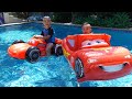 Lightning McQueen Inflatable Pool Fun Childrens Playtime CKN