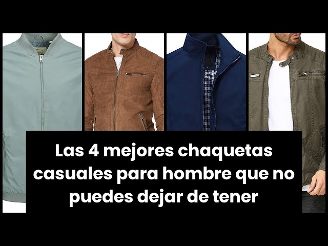 Vídeo relacionado con Genérico Cazadora De Cuero Hombre, Chaqueta Entretiempo Hombre Casual Informal De Piel Sintética con Cuello Alto Moderna Ajustada Ligera Cortavientos para Exteriores Informal Moderna Clásica