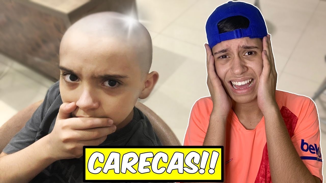 RASPAMOS O CABELO E FICAMOS CARECAS!!