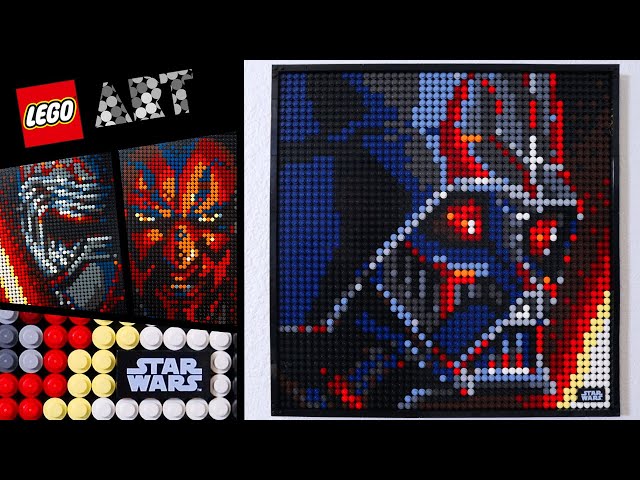 Vídeo relacionado con Lego Art Star Wars The Sith 31200 Creative Sith Lord Building Kit; an Elegant Piece for Adults Who Love Mindful Art Projects or The Dark Lords of The Sith, New 2020 (3,395 Pieces)