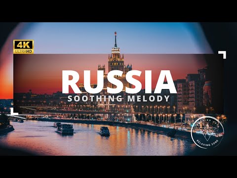 FLYING OVER RUSSIA (4K UHD) - Relaxing Music Along With Beautiful Nature Videos (4K Video UHD)