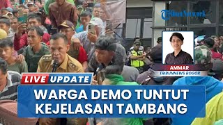 Tuntut Kejelasan Nasib Tambang, Ribuan Warga Unjuk Rasa Datangi Kantor Kecamatan Cigudeg