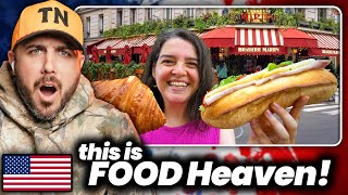 American Reacts to INSANE Paris Food Tour