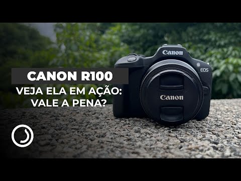 Câmera Canon EOS R100 com Lente RF-S 18-45mm - Compacta e Versátil
