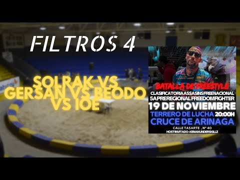 GERSAN vs SOLRAK vs BEODO vs IOE | REGIONAL ASSASINS FREE + PRE FREEDOM CANARIAS (FILTRO 4)