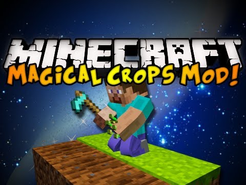 🌿GROW DIAMONDS in Minecraft?!🔷 Magical Crops Mod!