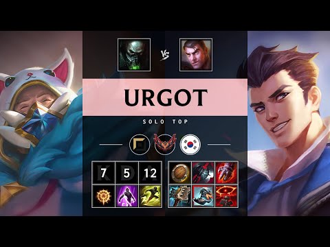 Urgot Top vs Jayce - KR Grandmaster Patch 25.17