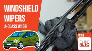 Youtube thumbnail of video "How to replace the windshield wipers A-Class W168 🌧"