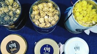 4700BC Gourmet Popcorn, Combo Gift box (3 Tins) Unboxing