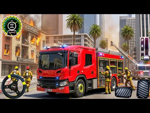 Emergency Fire Truck Driving 2026 High-speed Fire Truck Driving & Emergency Reasue Android Gameplay
