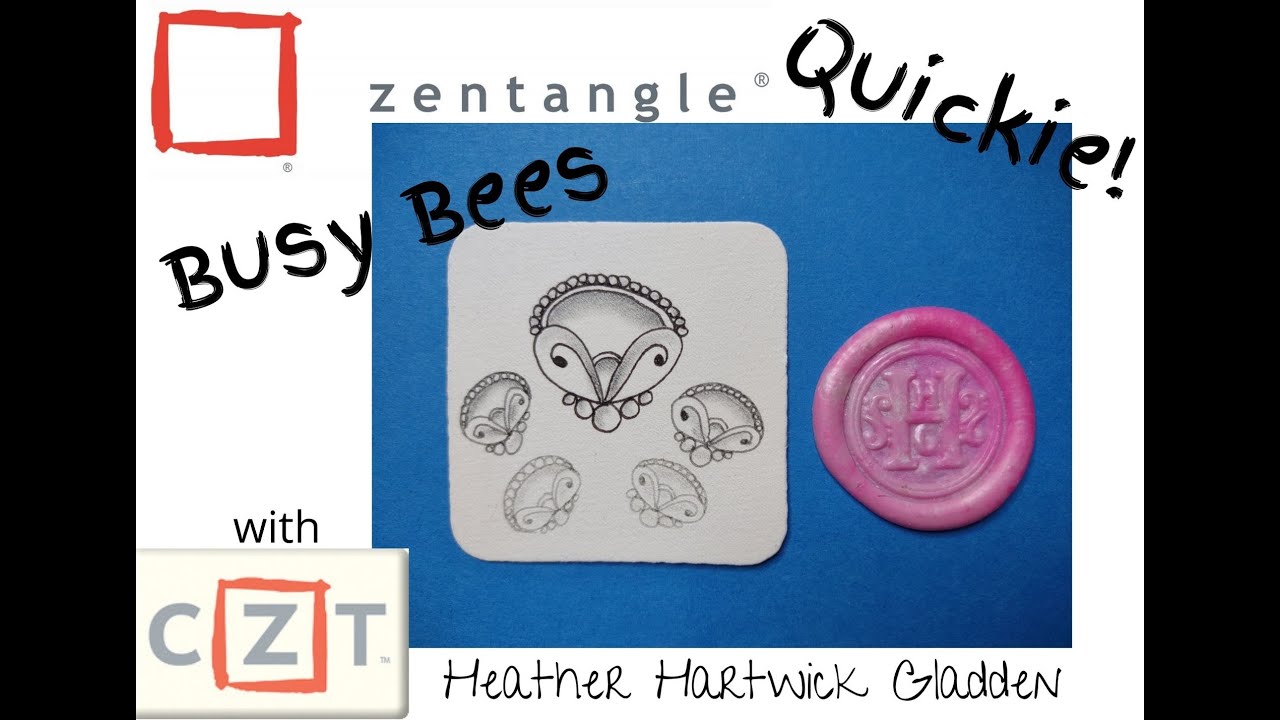 Zentangle® Quickie: Busy Bees