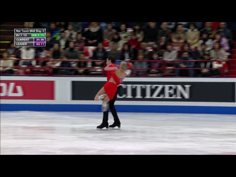 Ice Dance Short Dance - ISU Worlds Figure Skating Championships Milan 2018