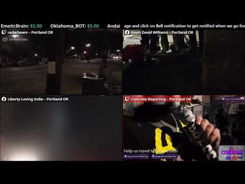 Live Rifle Portland BLM Protest Mon July 27 1206 AM 2020