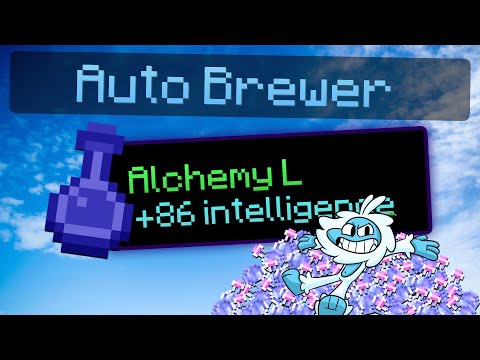 How to make an AUTO BREWER that makes 850k ALCHEMY XP per MINUTE (Hypixel Skyblock)