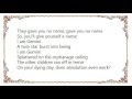 Cursive - Eulogy For No Name Lyrics