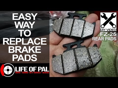 Replacing Rear Brake Pads | How to | FZ25 | DIY