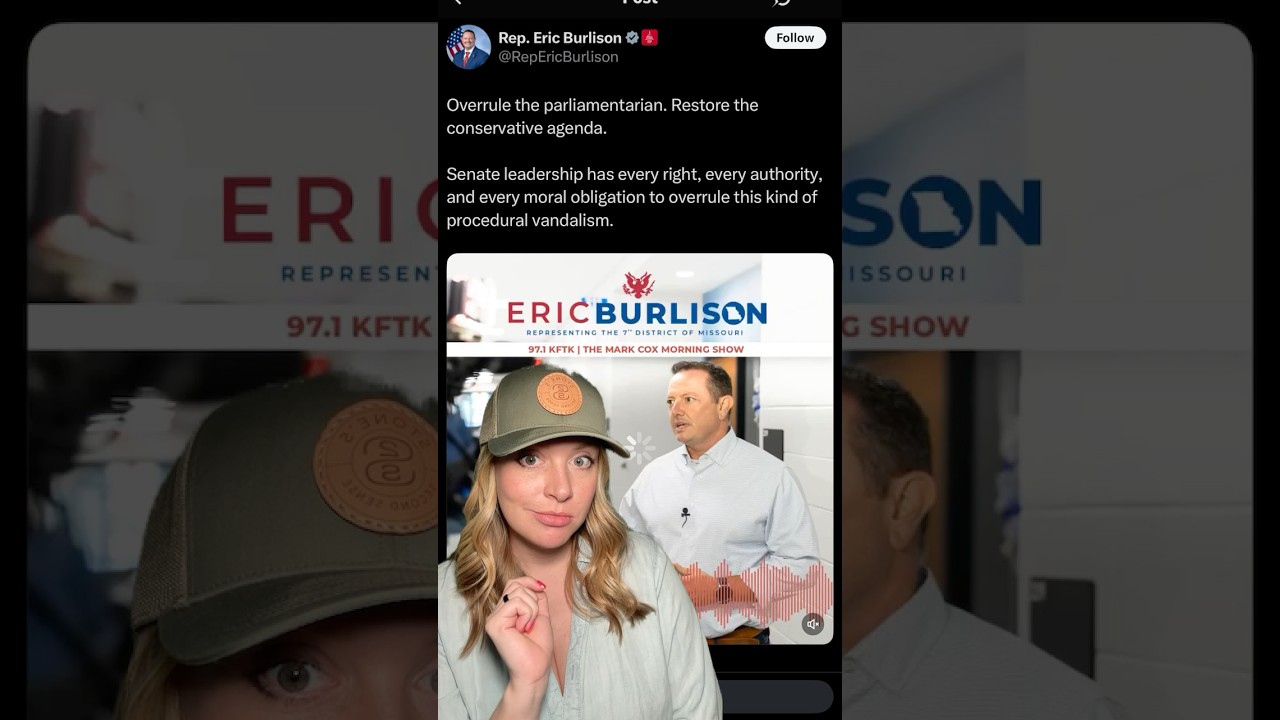 Rep. Burlison Says Overrule The ￼Parliamentarian!?! #2ndamendment #shortsfeed #shortsvideo #shorts