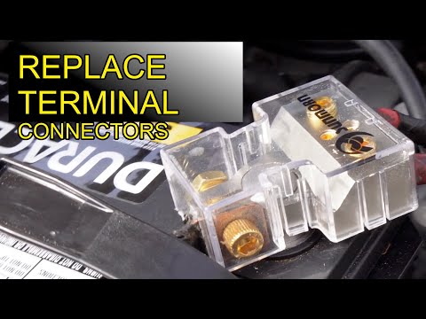 Changing battery terminal connectors