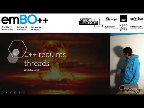 emBO++ 2020 - Odin Holmes: C++ requires threads