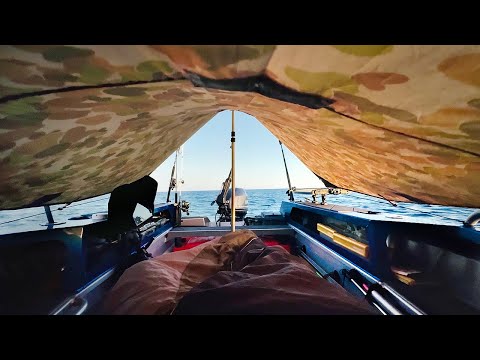 48HR Boat Tent Camping - ALONE On A Tropical Coral Reef