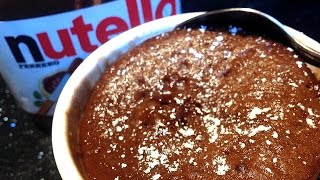how to make a chocolate mug cake with nutella