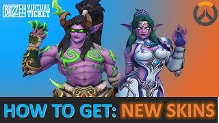 HOW TO GET ILLIDAN GENJI AND TYRANDE SYMMETRA SKINS | BLIZZCON - OVERWATCH (2019)